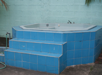 Jacuzzi Dismantled & Tennis Bag Shed Repaired